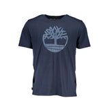 T-shirt en coton bleu Timberland