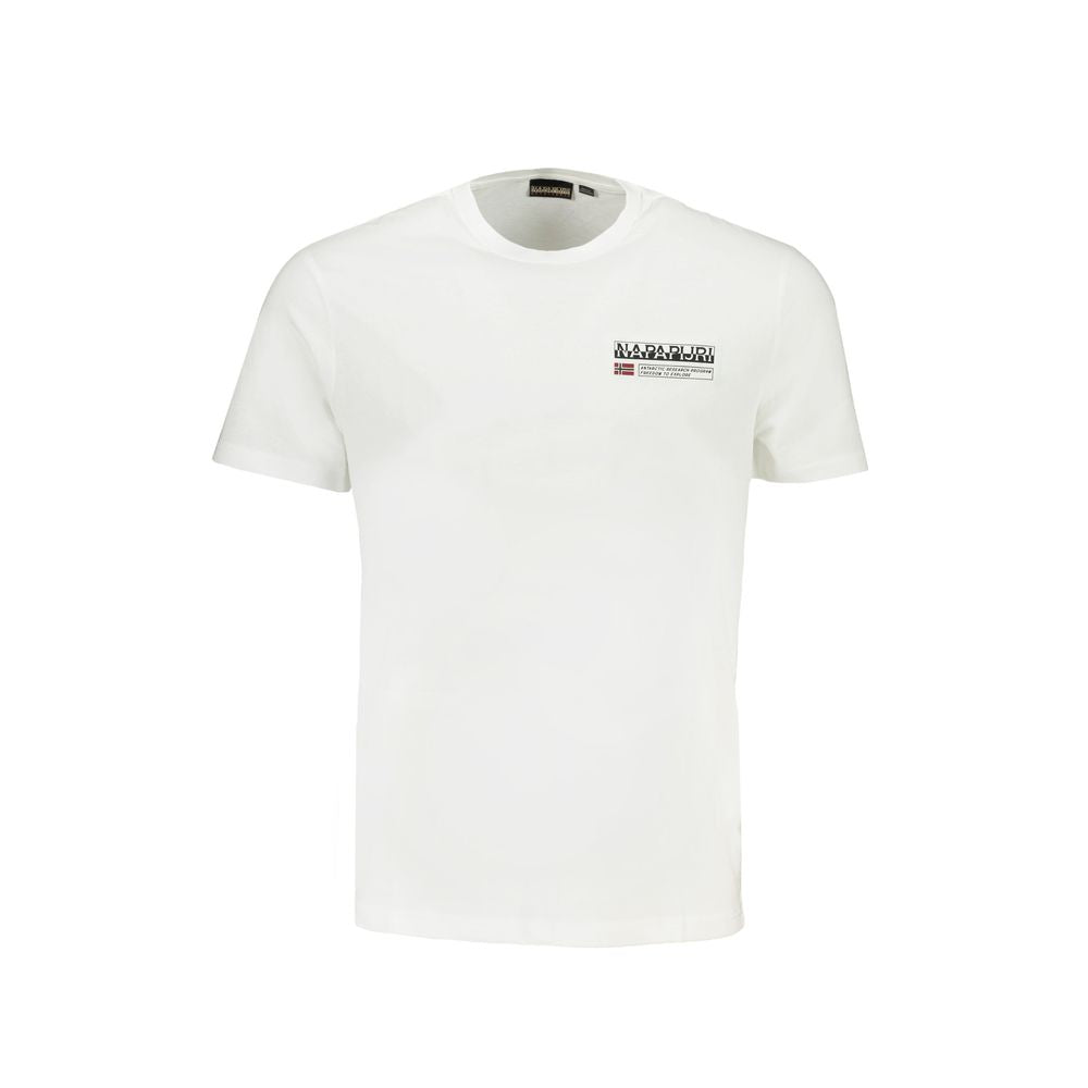 T-shirt en coton blanc Napapijri