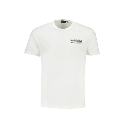 T-shirt en coton blanc Napapijri