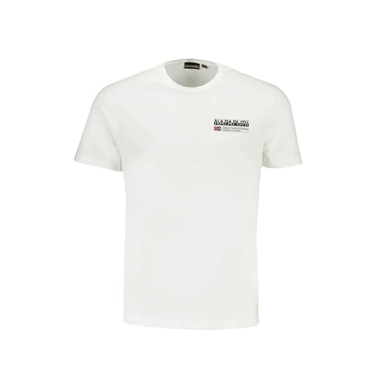 T-shirt en coton blanc Napapijri