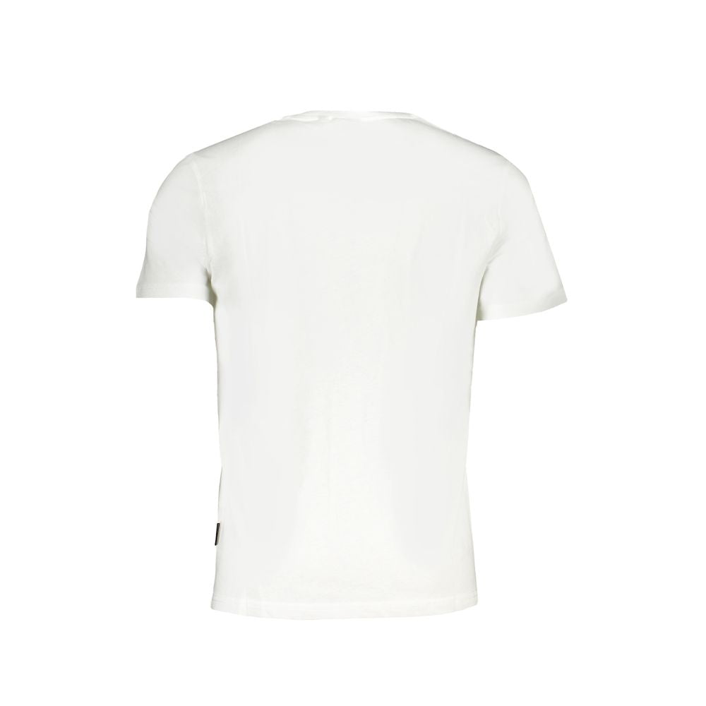 T-shirt en coton blanc Napapijri