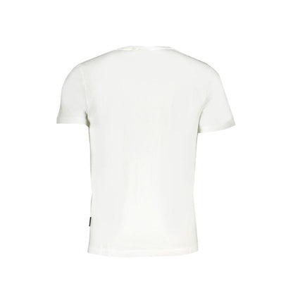 T-shirt en coton blanc Napapijri