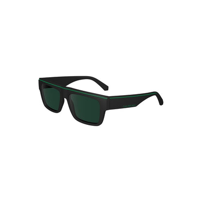 Lunettes de soleil en plastique noir Calvin Klein