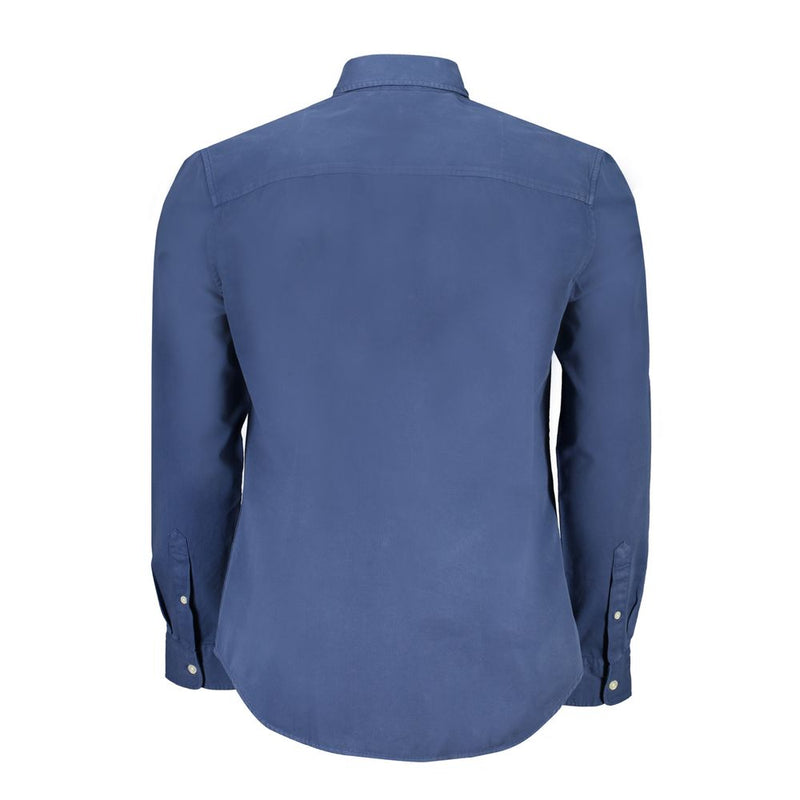 North Sails blauw katoenen overhemd