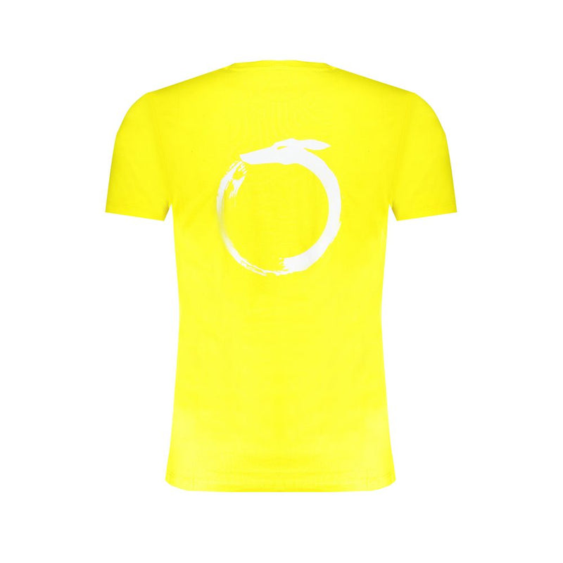 T-shirt en coton jaune Trussardi
