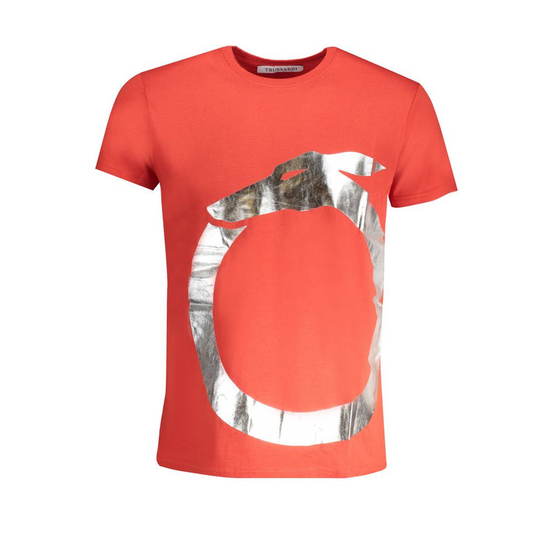 T-shirt en coton rouge de Trussardi