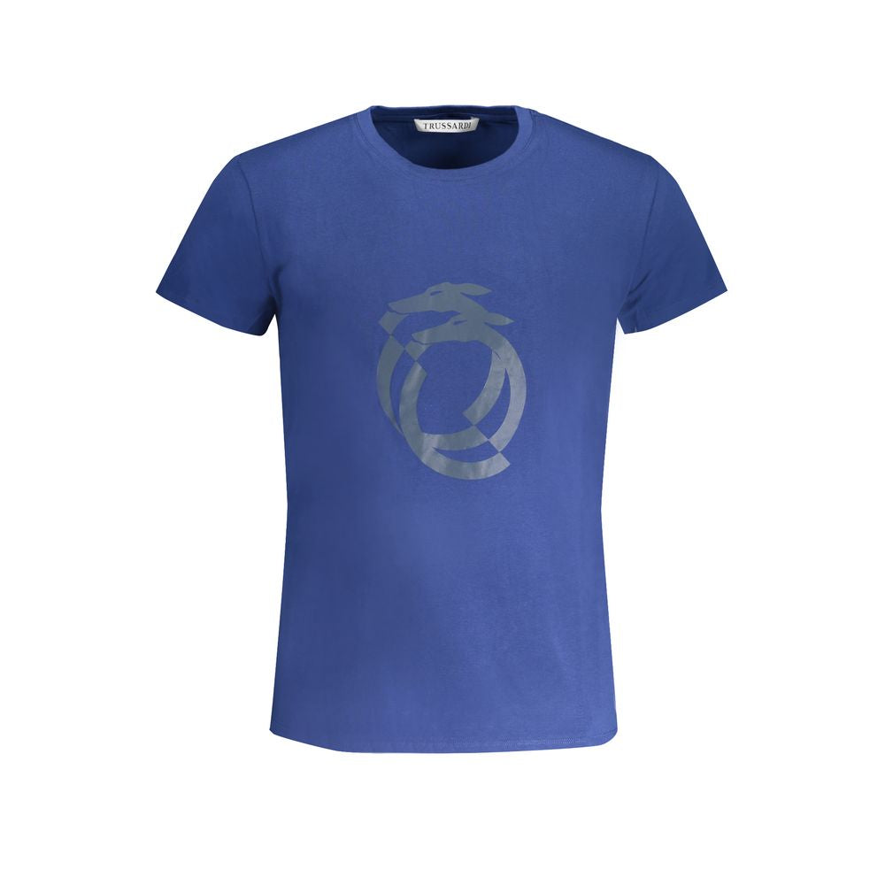 T-shirt en coton bleu de Trussardi