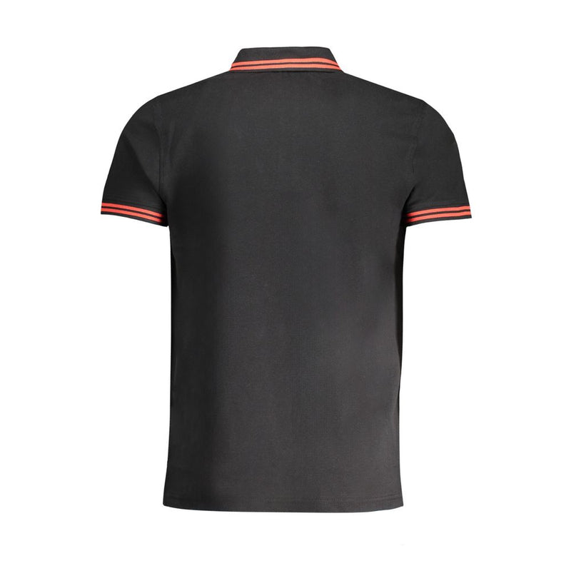 Polo homme en coton noir Cavalli Class