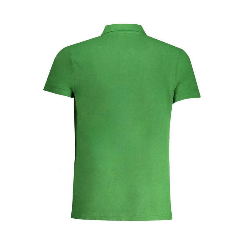 Cavalli Class groene katoenen poloshirt
