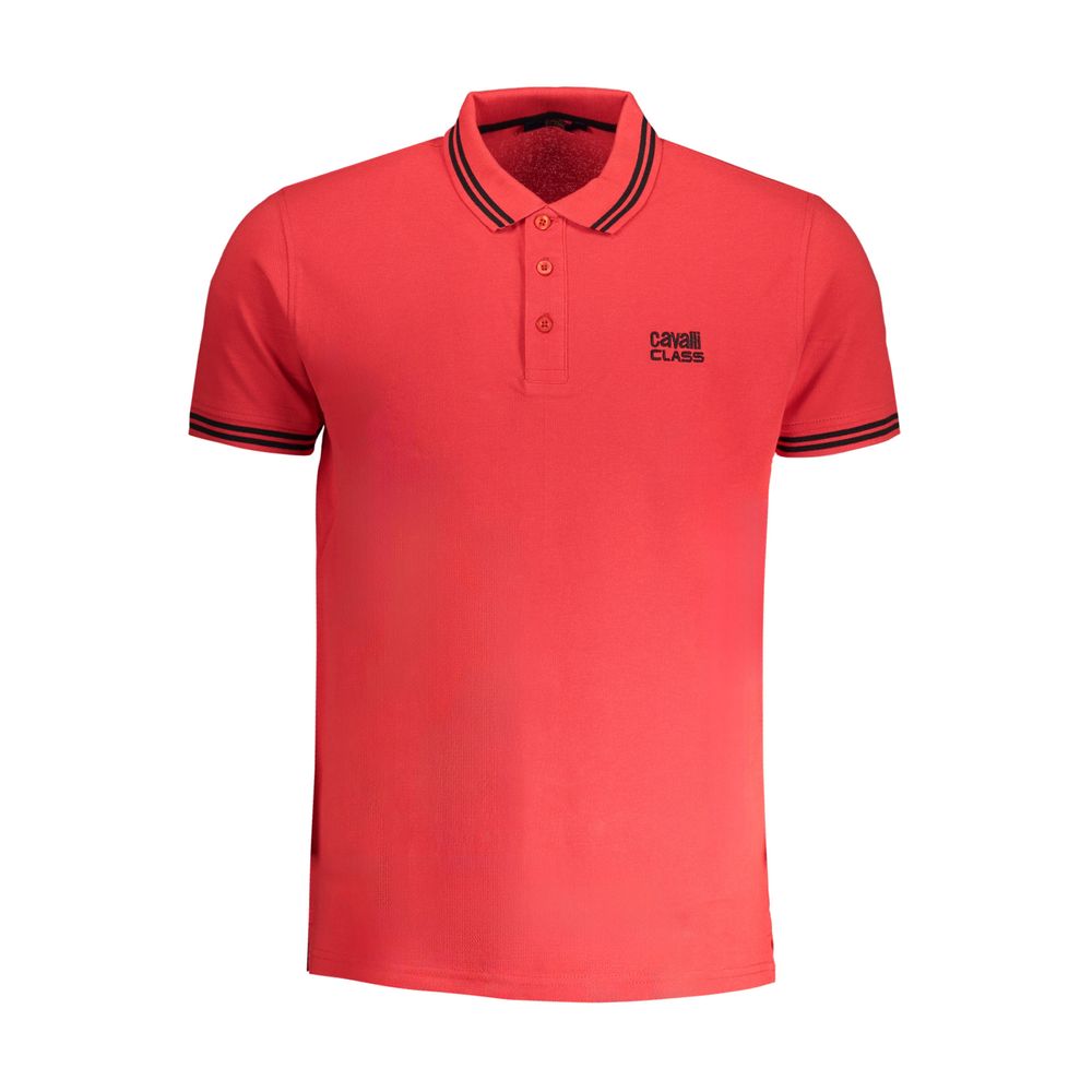 Polo en coton rouge Cavalli Class