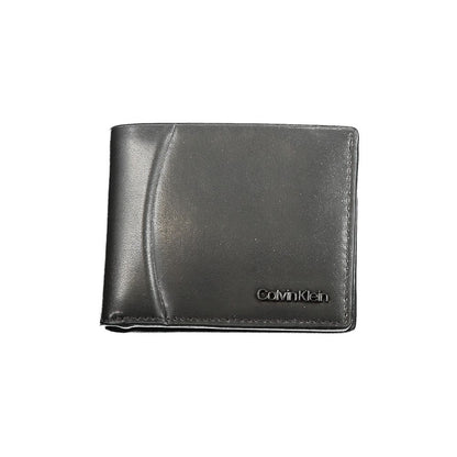 Calvin Klein Zwarte Leren Portemonnee
