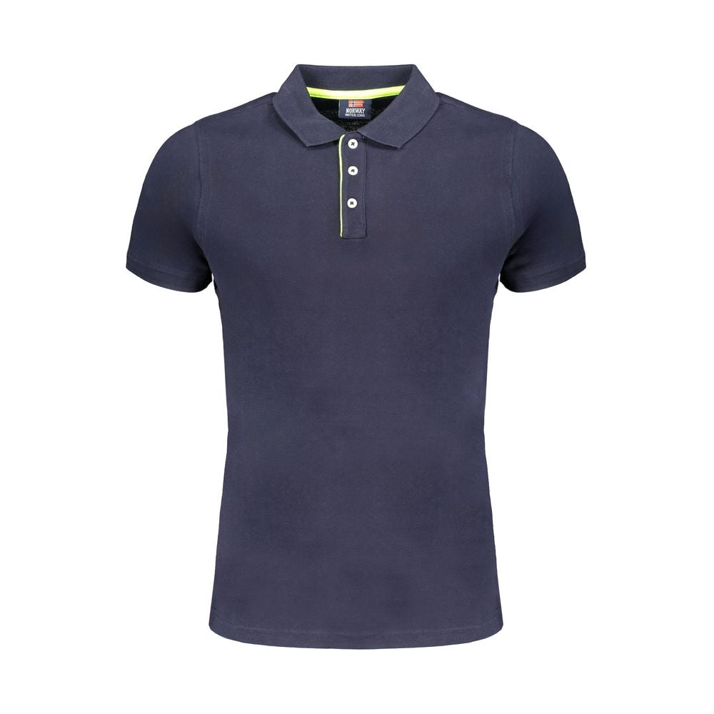 Polo Shirt en Coton Bleu Norway 1963