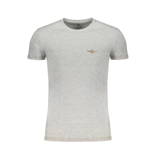 T-shirt en coton brun pour homme Aeronautica Militare
