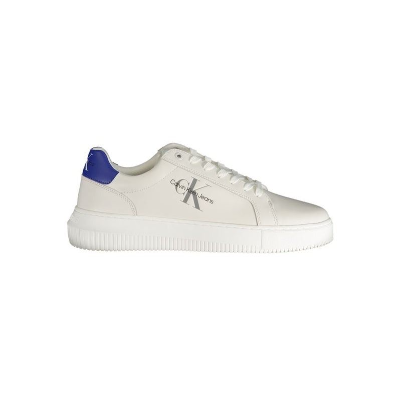 Calvin Klein White Polyester Sneaker - Écologique et Élégant