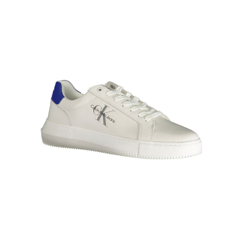 Calvin Klein White Polyester Sneaker - Écologique et Élégant