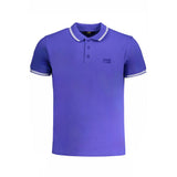 Polo en coton bleu Cavalli Class