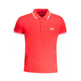 Polo en coton rouge Cavalli Class