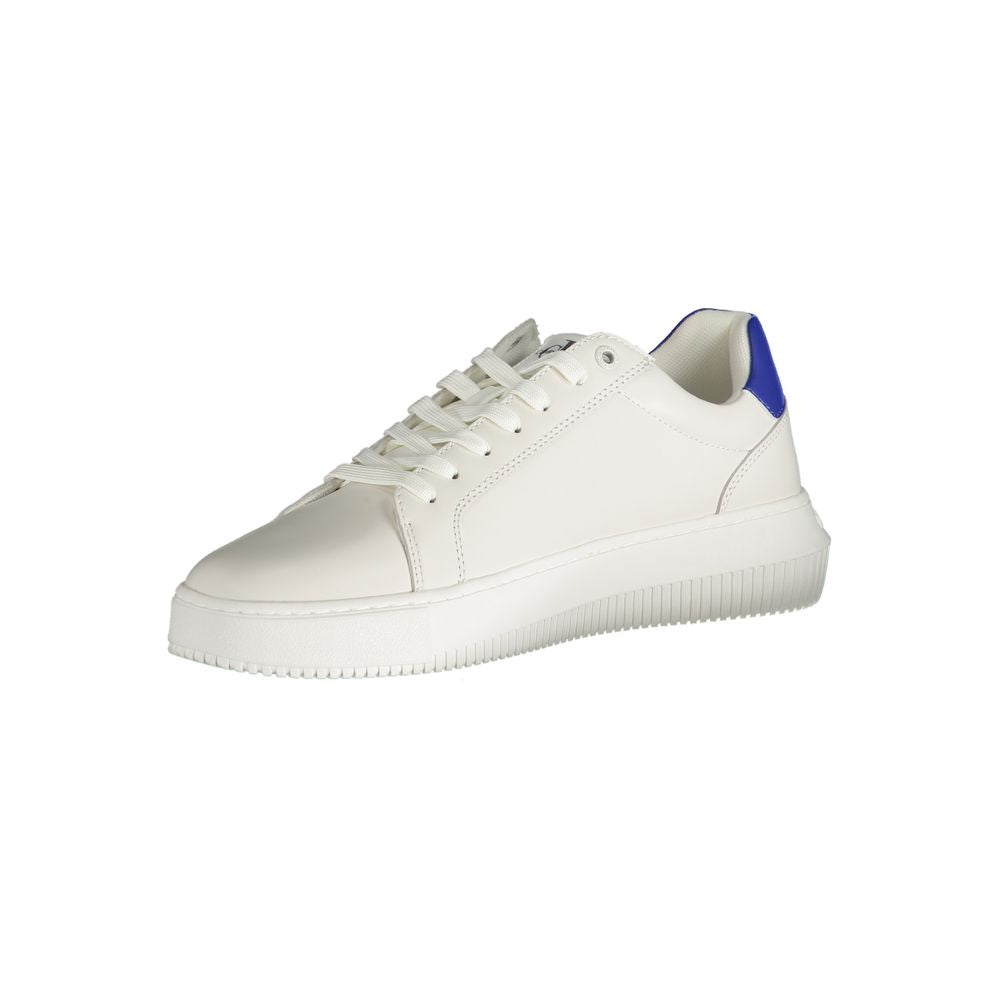 Calvin Klein White Polyester Sneaker - Écologique et Élégant