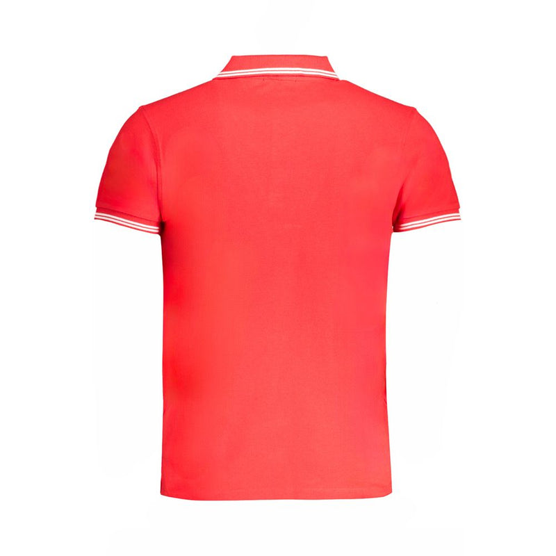 Cavalli Class Rode Katoenen Poloshirt