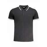 Polo en coton noir Cavalli Class