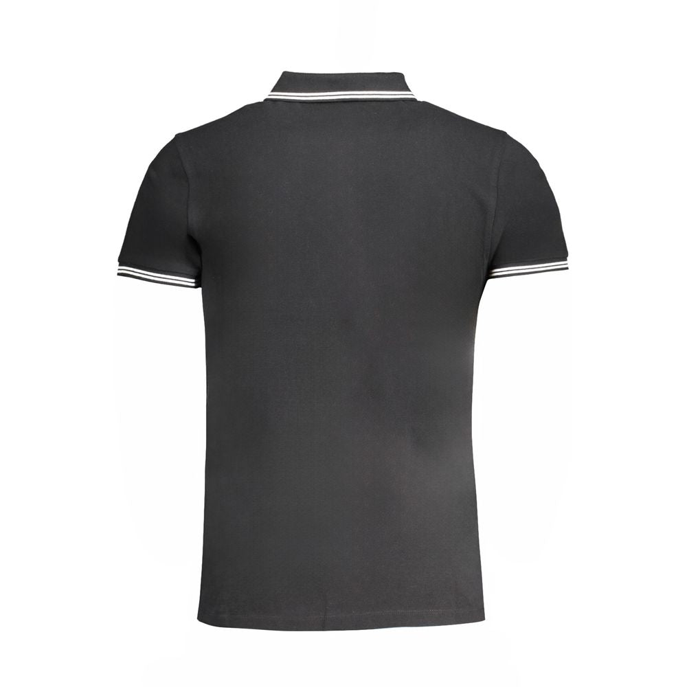 Polo en coton noir Cavalli Class