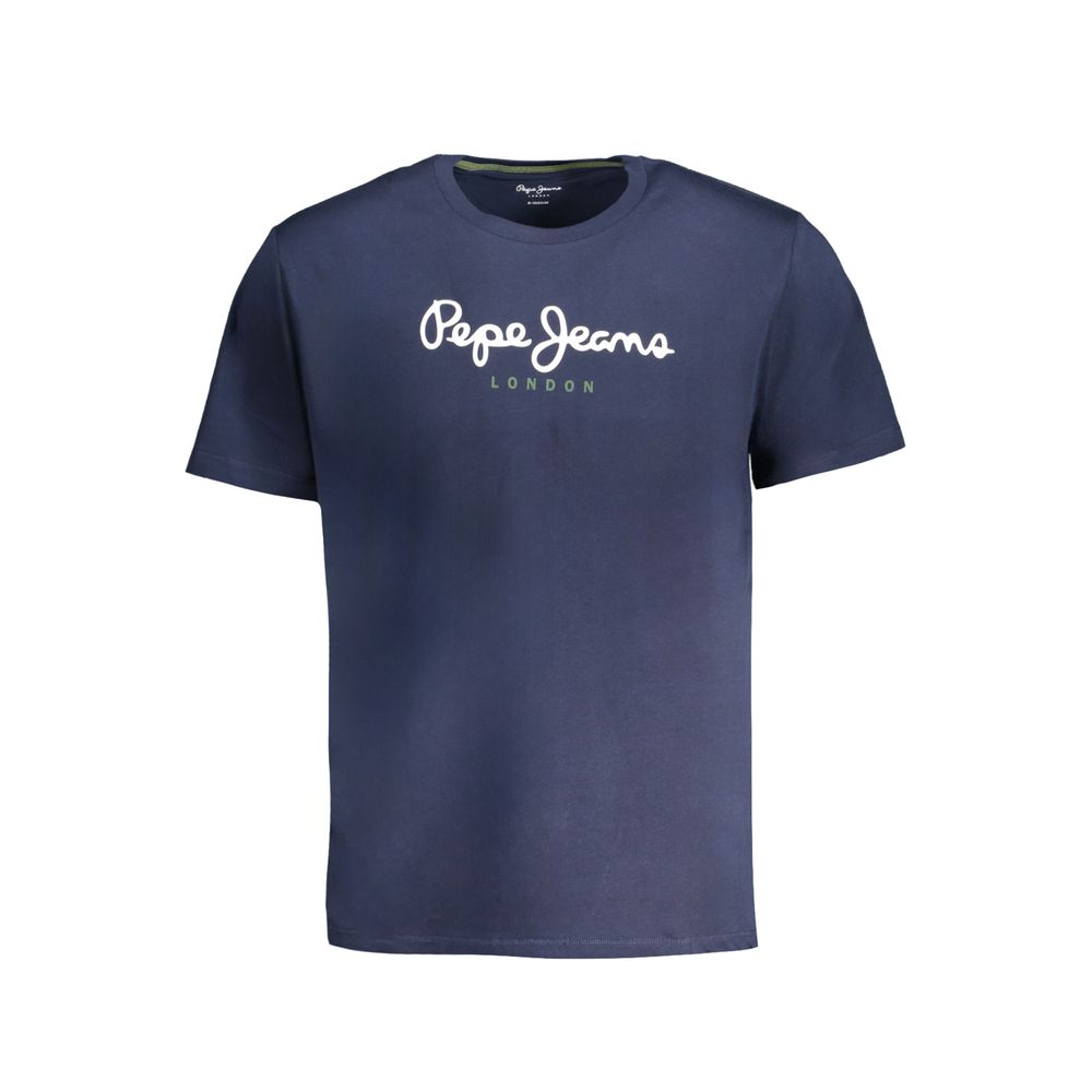 T-shirt en coton bleu Pepe Jeans