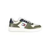 Tommy Hilfiger Green Leather Men Sneaker - All-Day Comfort & Style