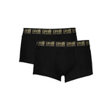 Cavalli Class Black Cotton Men Boxer Briefs - Luxury Comfort