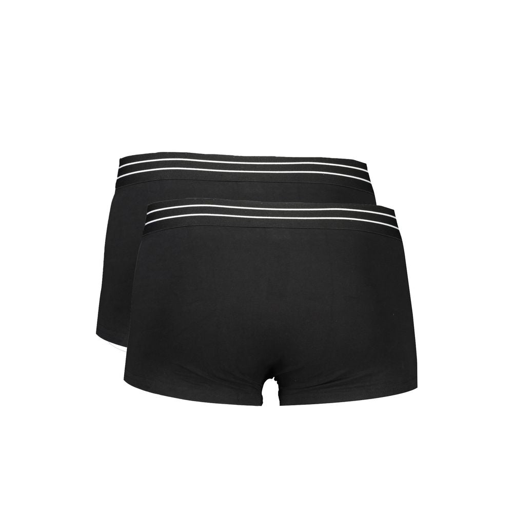 Cavalli Class Black Cotton Men's Boxer Briefs - Luxe Confort