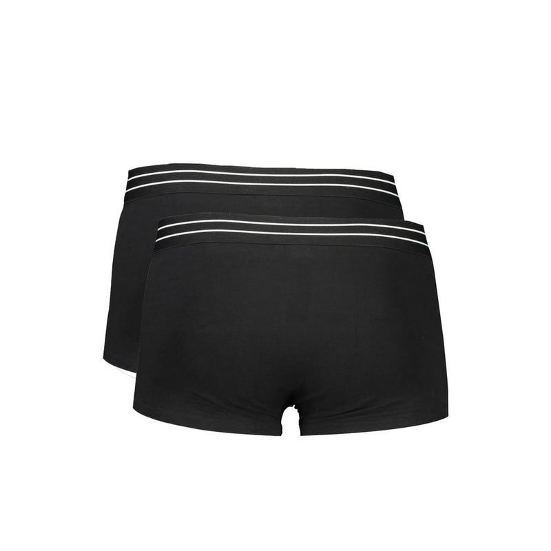 Cavalli Class Black Cotton Men's Boxer Briefs - Luxe Confort