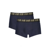 Cavalli Class Blue Cotton Men Boxer - Luxurious Comfort