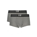 Cavalli Class Brown Cotton Men Boxer - Dual Pack