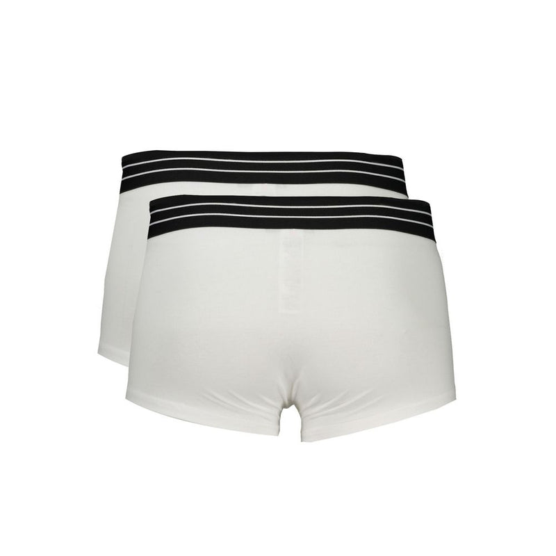 Cavalli Class Boxer Parigamba Bi-Pack en Coton Blanc pour Hommes