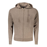 Gilet cardigan homme en polyamide marron, Norvège 1963