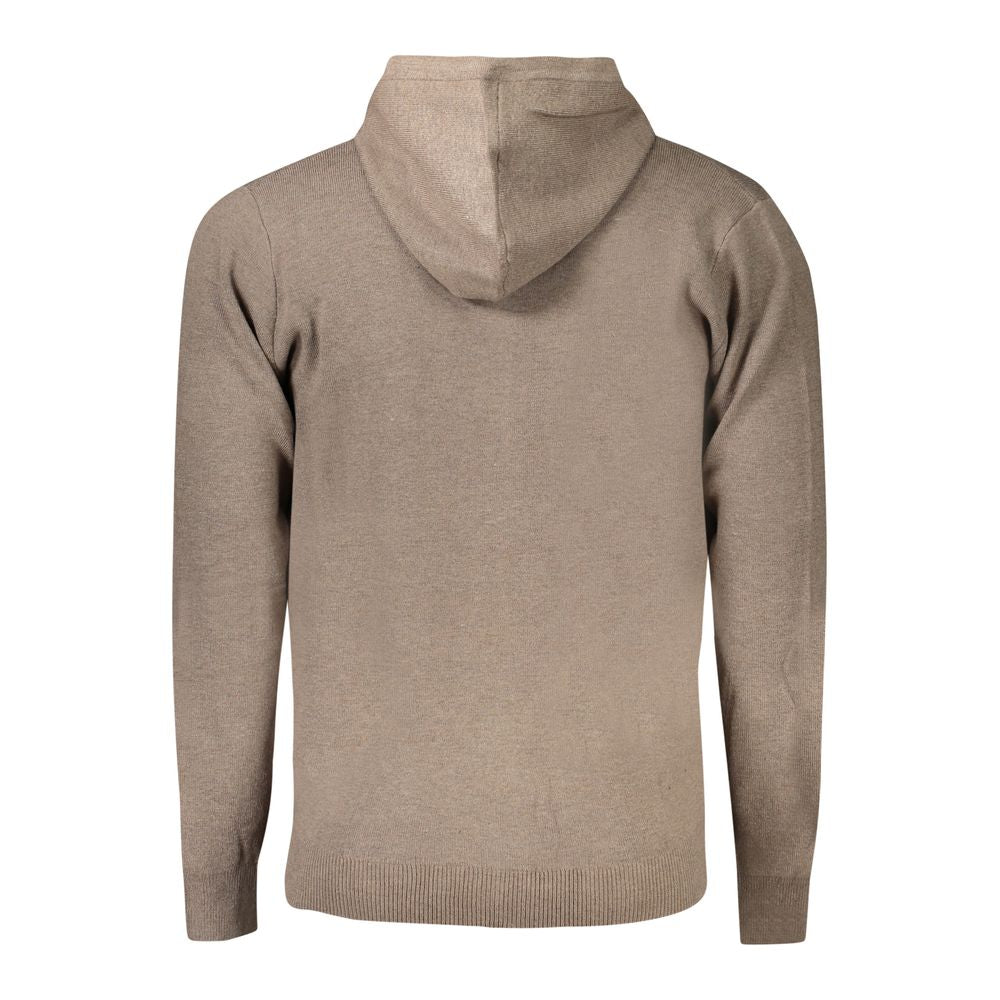 Gilet cardigan homme en polyamide marron, Norvège 1963