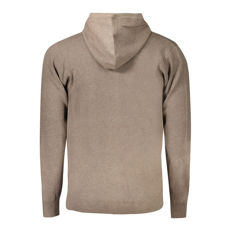Gilet cardigan homme en polyamide marron, Norvège 1963