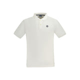North Sails Bianco Cotton Men Polo - Élégance et Confort