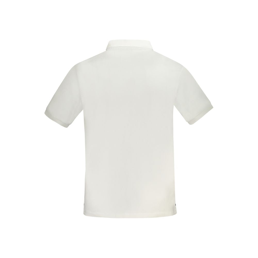 North Sails Bianco Cotton Men Polo - Élégance et Confort