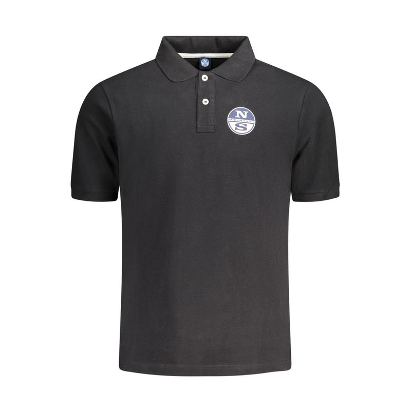Polo homme en coton noir North Sails
