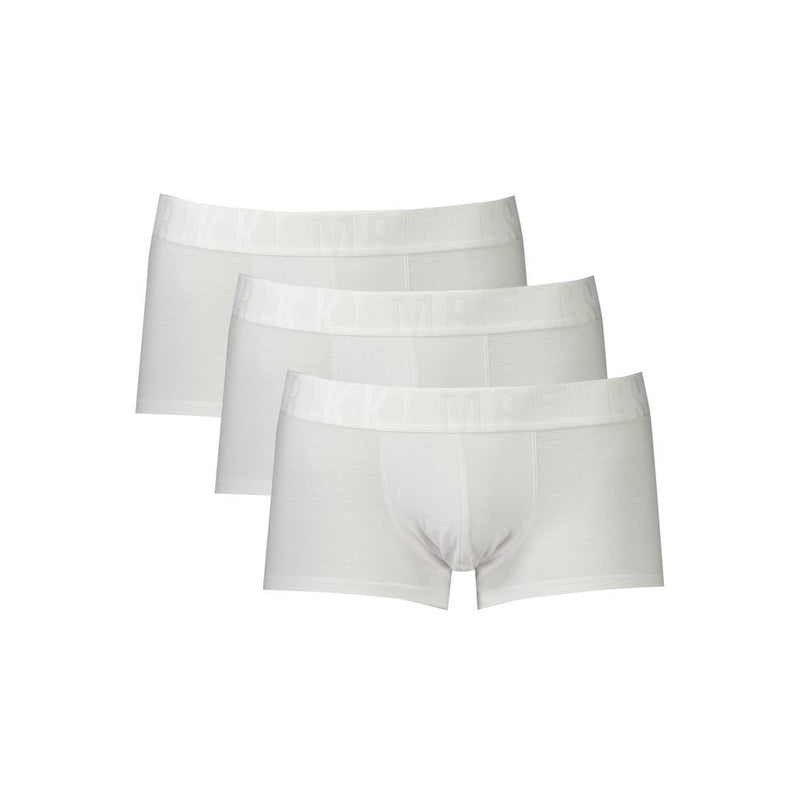 Bikkembergs Tonal Parigamba White Boxer Shorts for Men