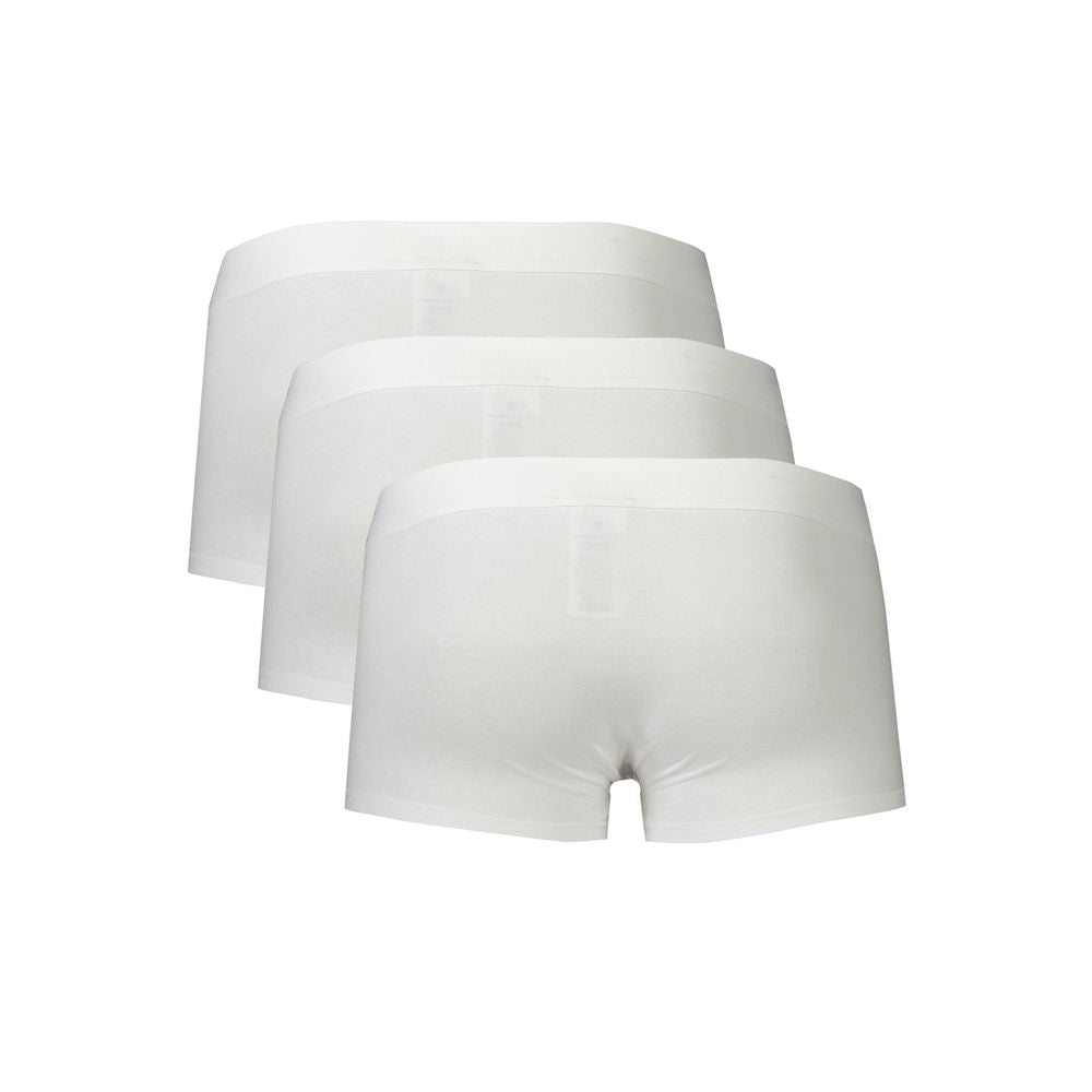 Bikkembergs Tonal Parigamba White Boxer Shorts for Men