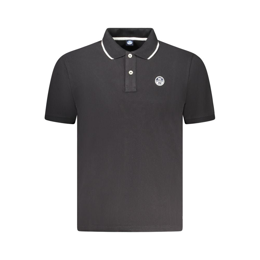Polo homme en coton noir North Sails