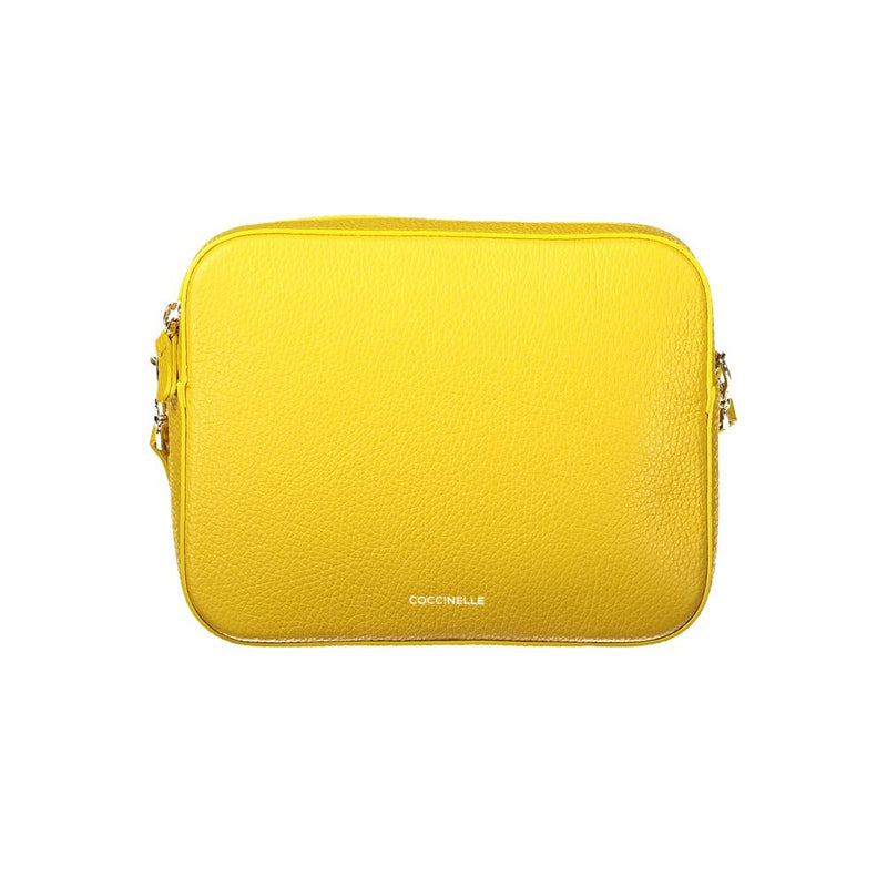 Coccinelle Tebe Sac à Main en Cuir Jaune pour Femme