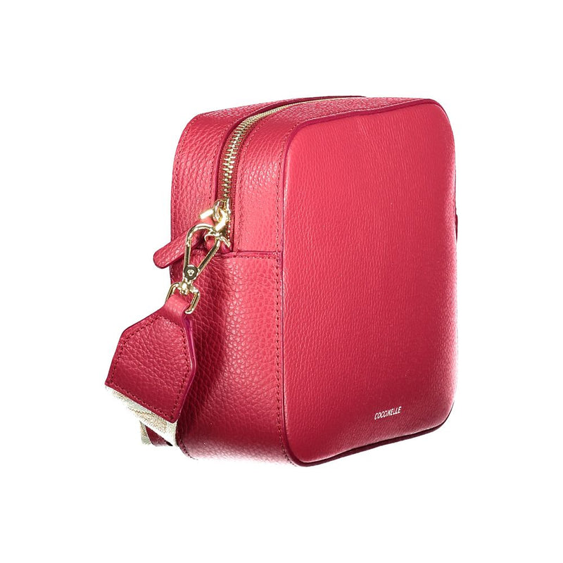 Coccinelle Tebe Red Leather Handbag for Women