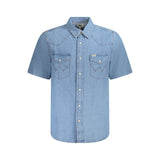 Chemise homme en coton bleu clair Wrangler