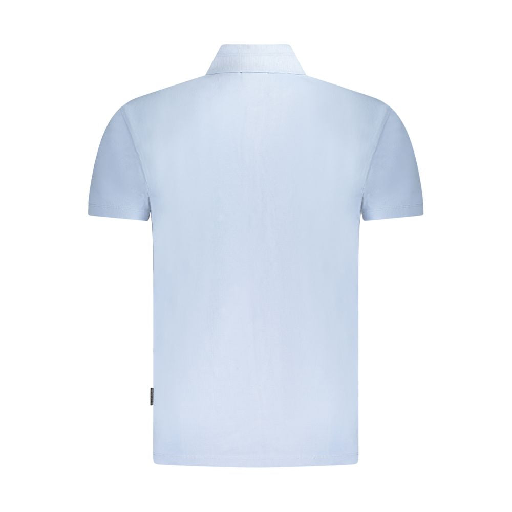 Polo homme en coton bleu clair Napapijri
