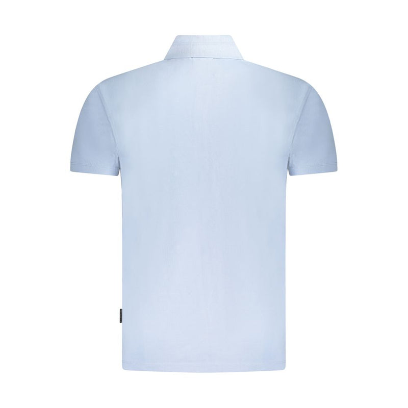 Polo homme en coton bleu clair Napapijri