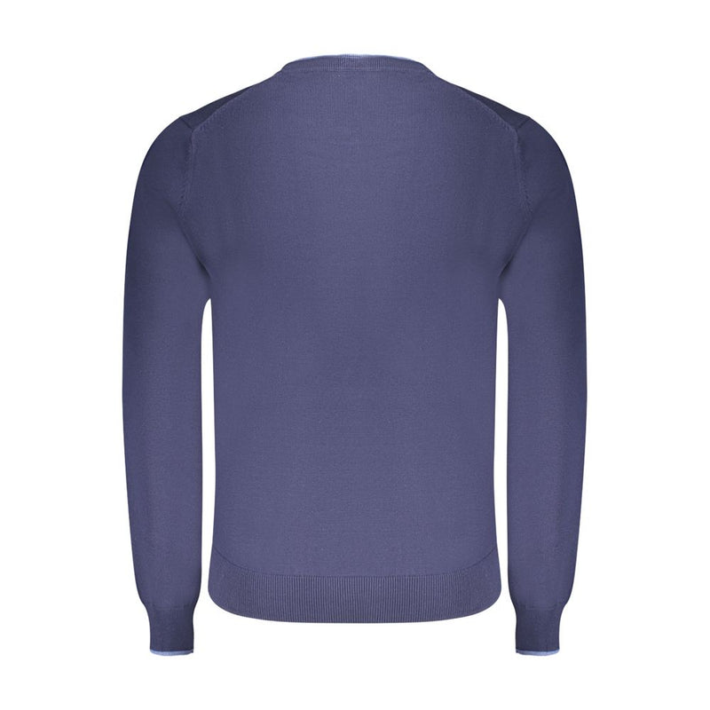 North Sails Blue Cotton Men Sweater