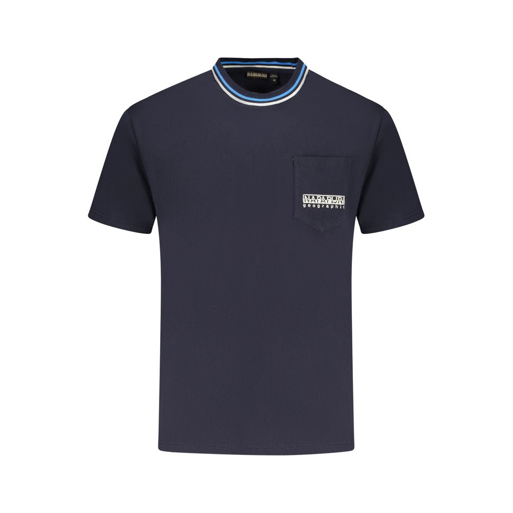 T-shirt en coton bleu Napapijri