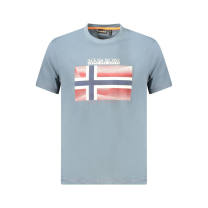 T-shirt Napapijri en coton brun pour homme